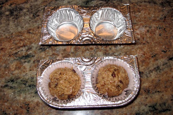 Bran muffins baking pan