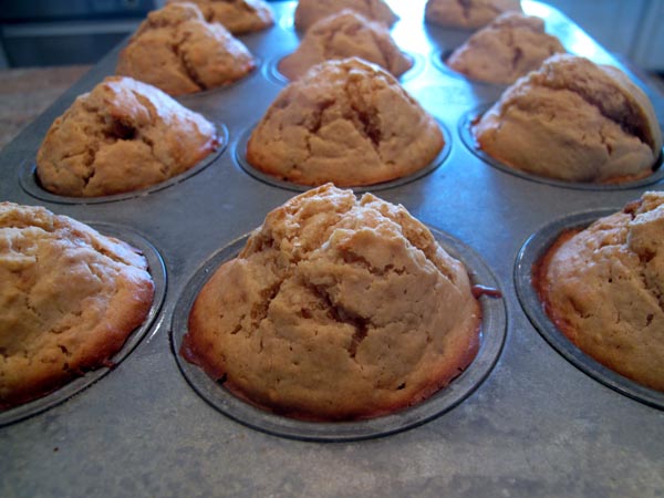 Pb muffins baked
