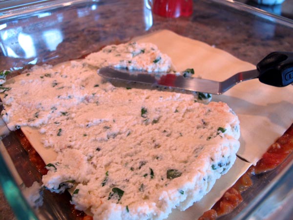 Lasagna spread ricotta
