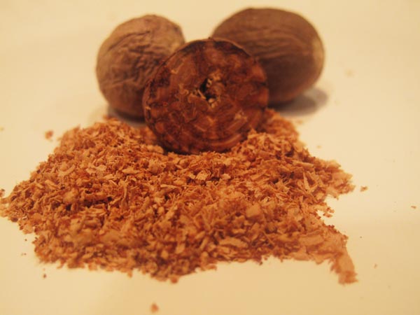 Grated nutmeg