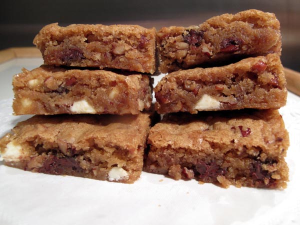 Blondies stacked