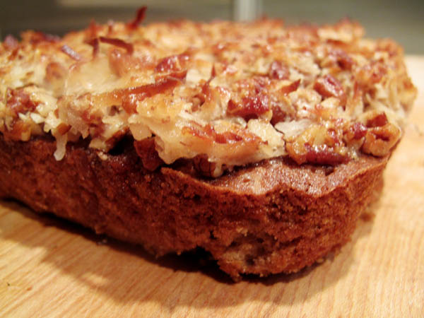 Oatmeal Cake Broiled Coconut Frosting cooling