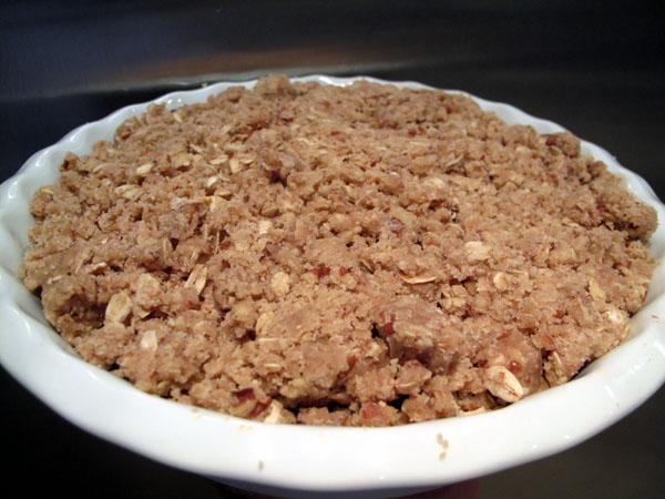 Peach crisp topping