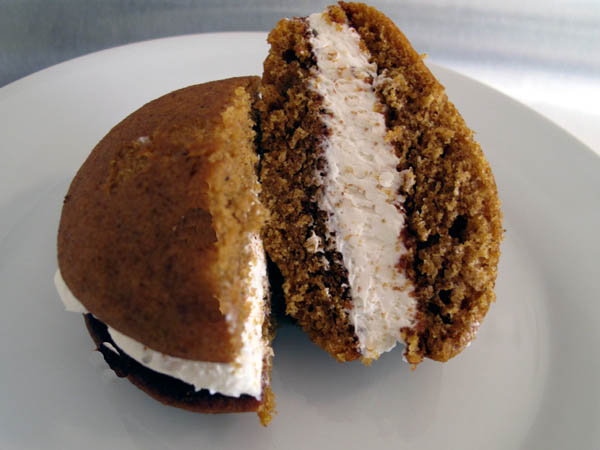 Whoopie pie sliced