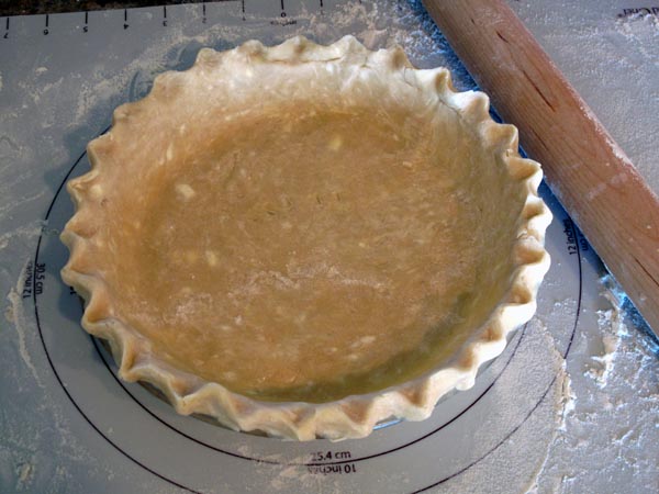 Pie crust crimped