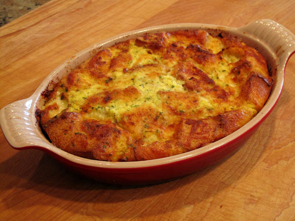 Overnight Cheddar Omelet Baked