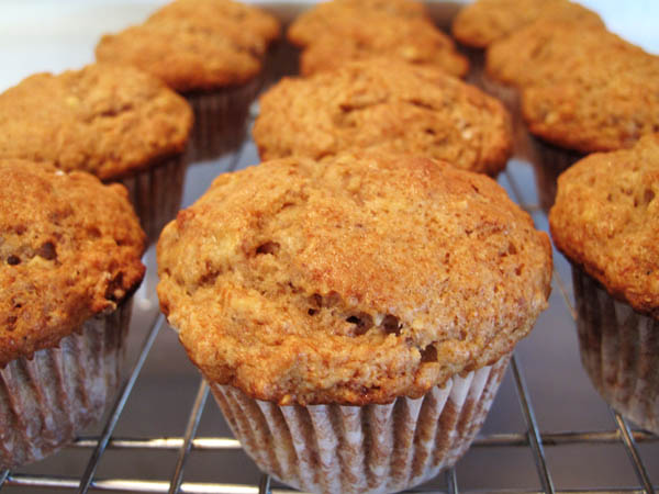 Banana Nut Muffins Cooling
