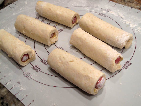 Pigs n blanket rolled