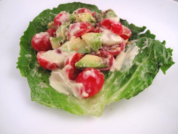 Cherry Tomatoes Avocado Lime Dressing