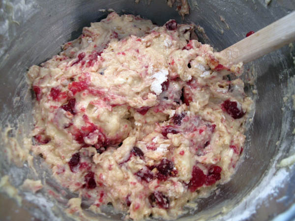 Easy Whole Cranberry Sauce Muffins batter