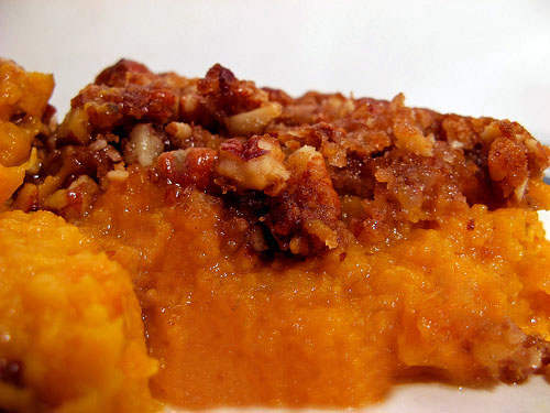 Mashed Sweet Potatoes Oatmeal Topping