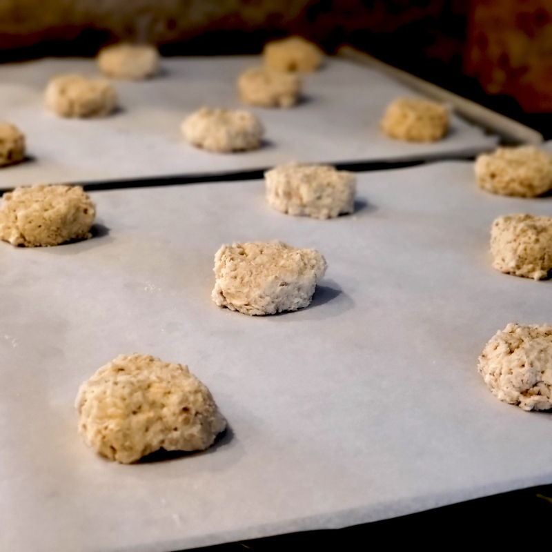 Salted Thin Crispy Oatmeal Cookies sheet