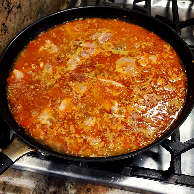 Quick Skillet Paella arborio rice