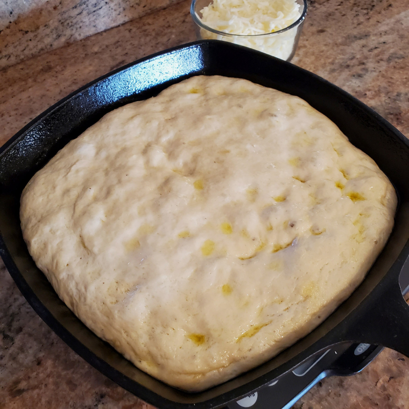 King Arthur Flour Super Easy Cheesy Pan Pizza dough ball