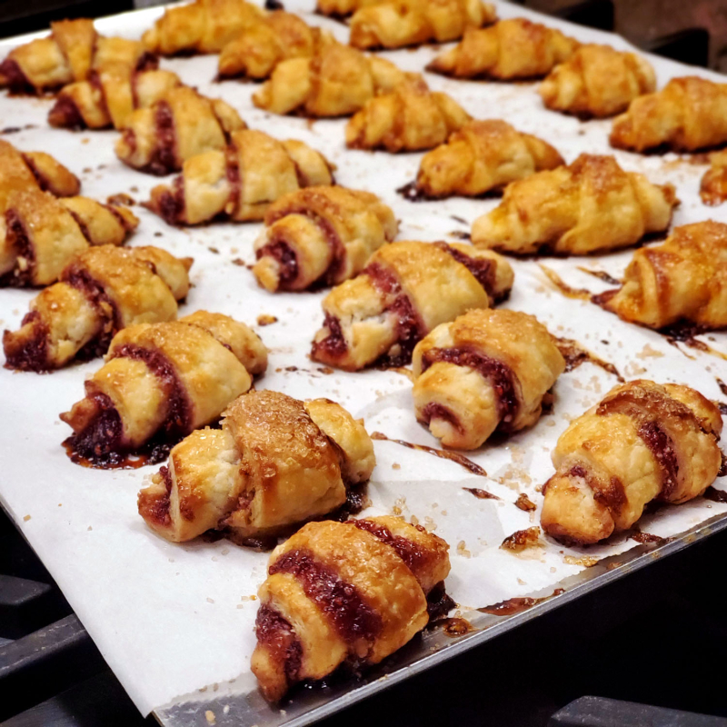 Perfect Jam-Filled Rugelach raspberry dough
