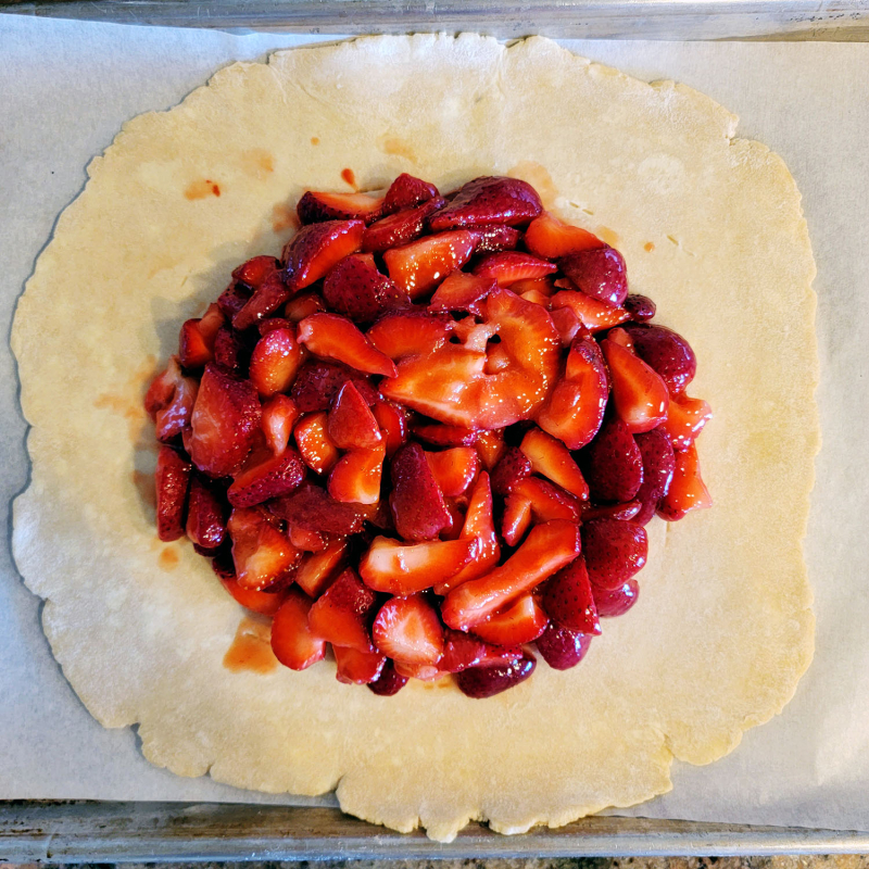 Fresh Strawberry Galette unbaked