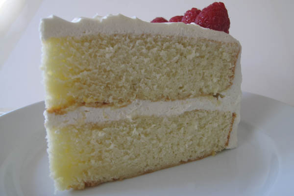 Vanilla cake slice