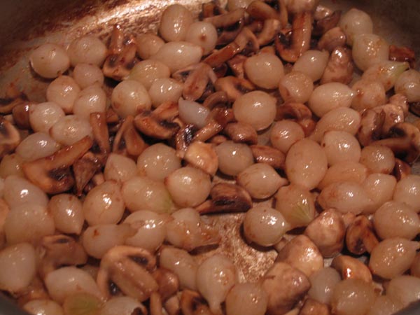 Sauteed onions mushrooms