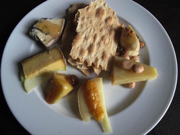 Artisan cheese platter