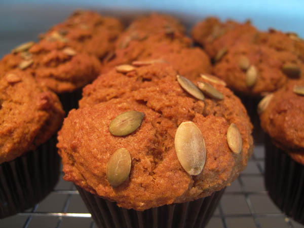 Pumpkin muffins seeds