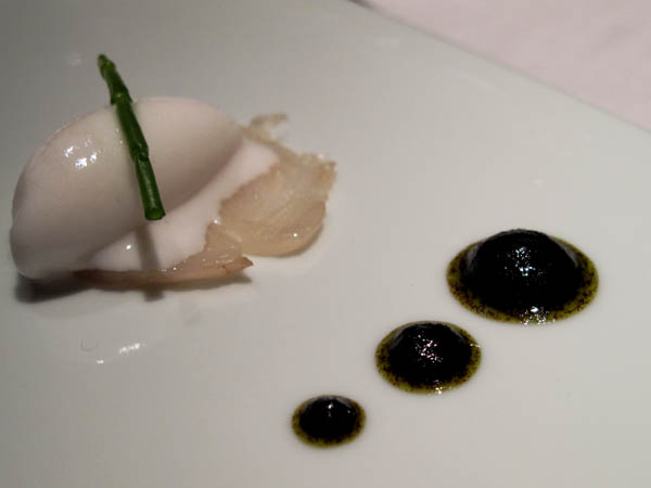 Arola marinated hake rice ice cream