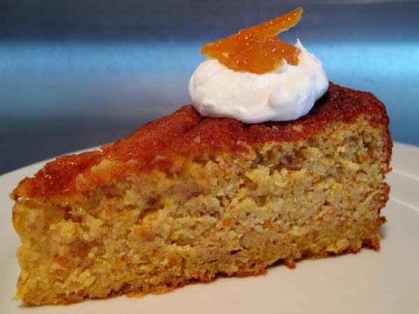 Clementine Almond Cake slice