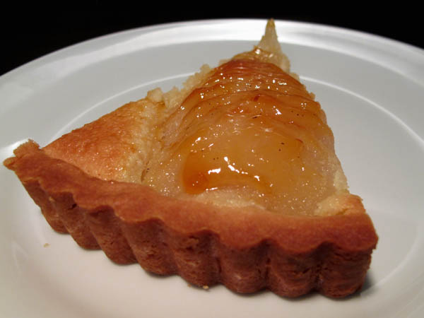 Pear tart slice