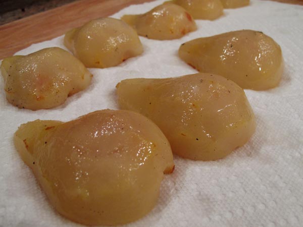 Poached pears