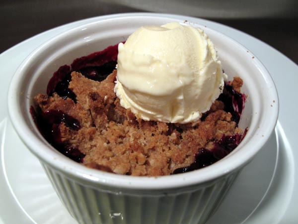 Blueberry Crisp Ice Cream