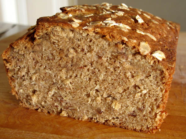 Applesauce Oatmeal Bread cut