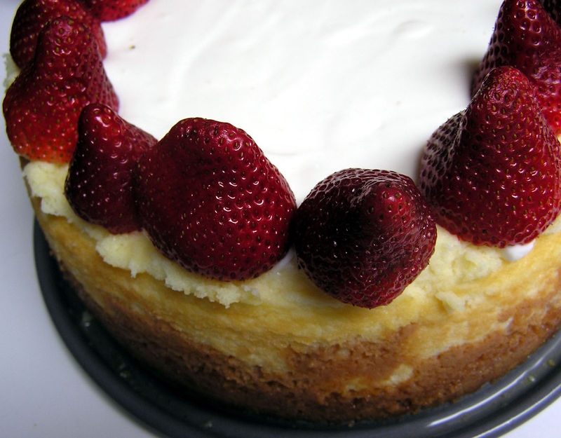 Cheesecake strawberries