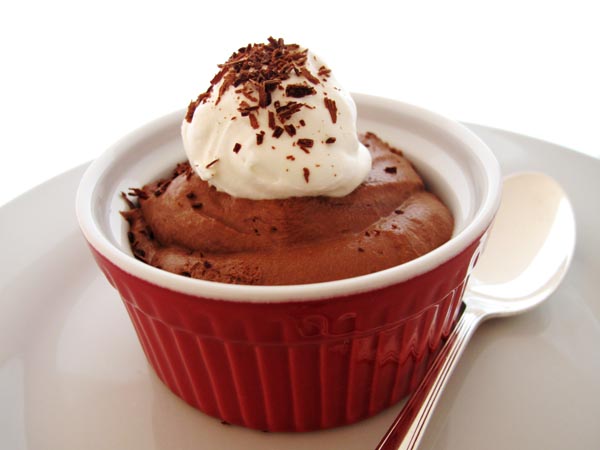 Dark chocolate mousse 1