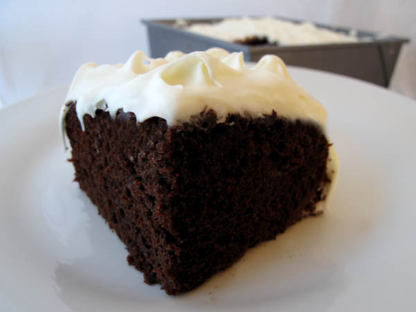 Chocolate Mayonnaise Cake piece