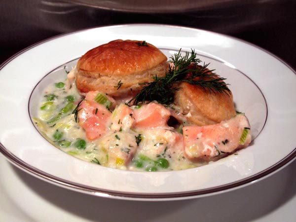 Salmon pot pie