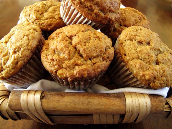 Sour Cream Maple Walnut Muffins