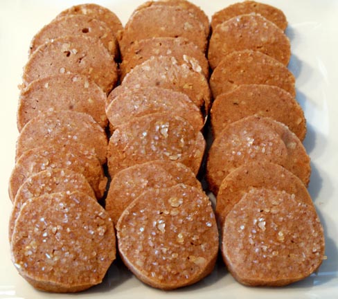 Butterscotch Walnut Icebox Cookie plate