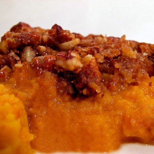 Mashed Sweet Potatoes Oatmeal Topping
