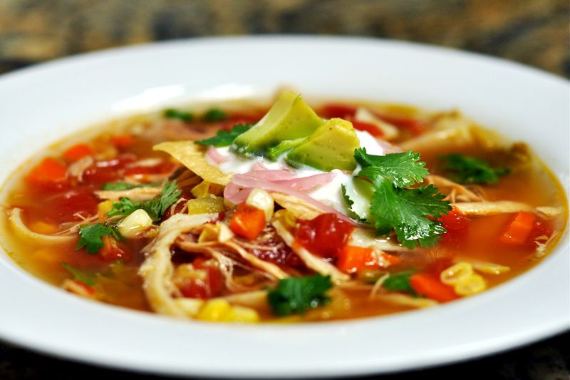 Chicken tortilla soup2
