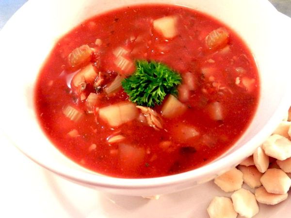 Manhattan clam chowder1
