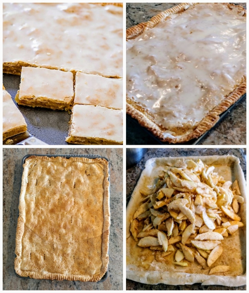 Apple Slab Pie collage