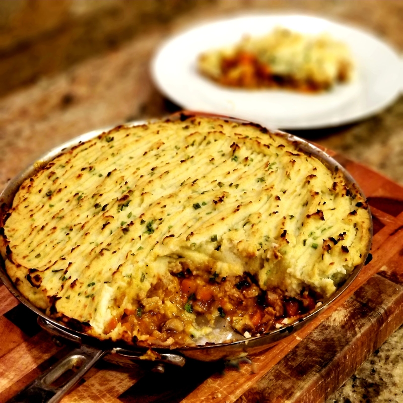 Cauliflower Topped Turkey Shepherd’s Pie