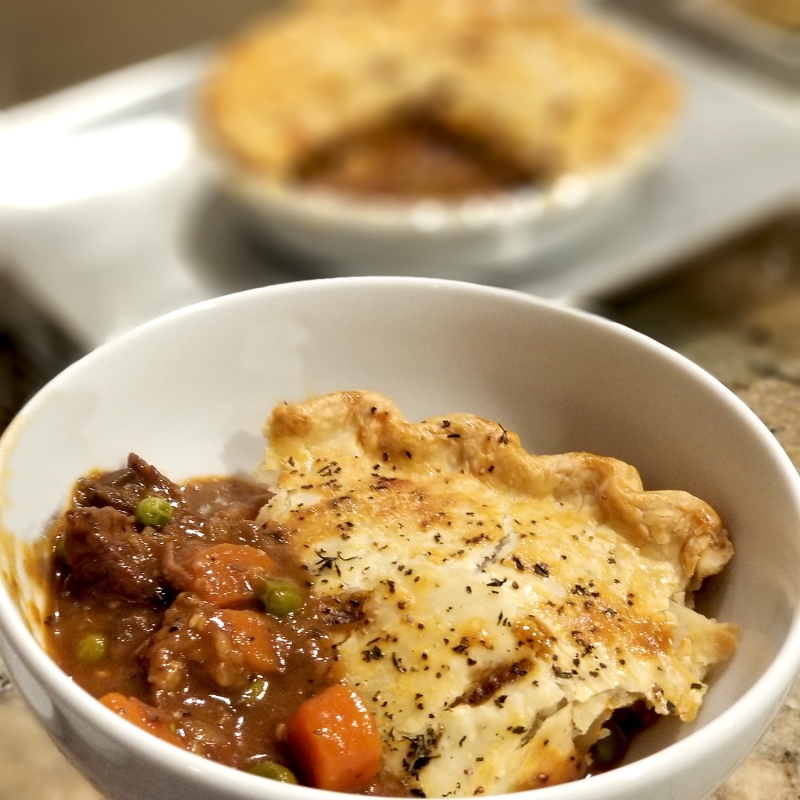 Classic Beef Pot Pie Serving