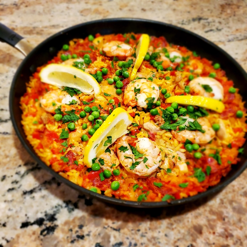 Quick Skillet Paella for Two final