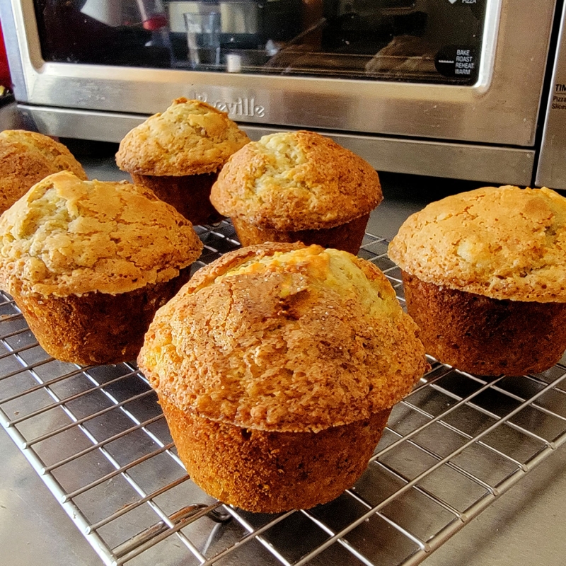 Small Batch Banana Walnut Muffins